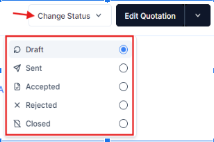 Change Status Options	